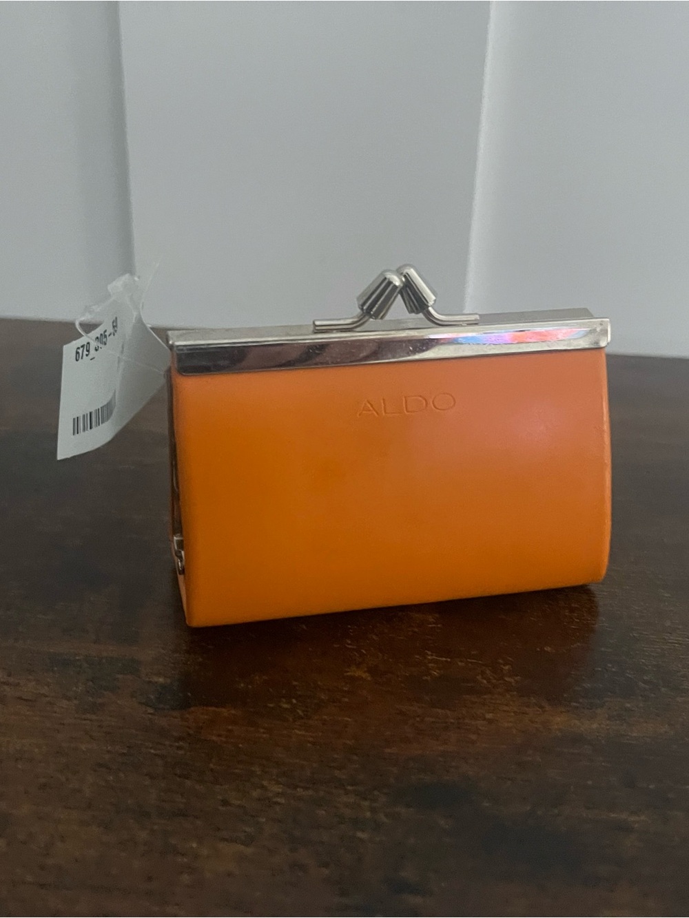 ALDO Orange Kiss-Lock Compact Wallet